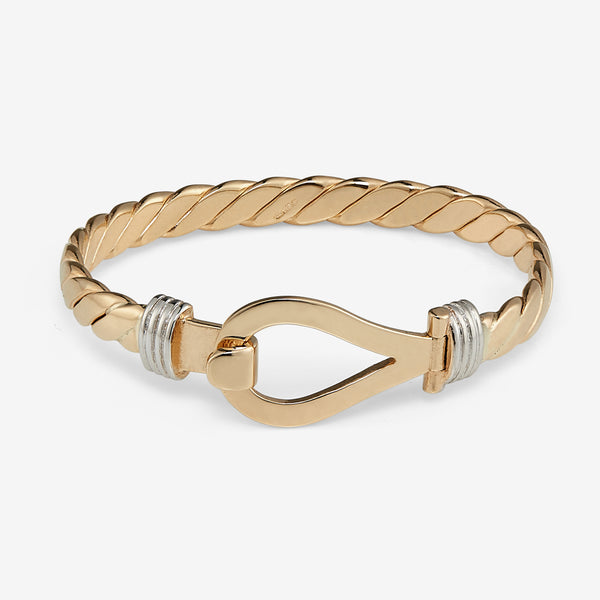 9ct solid gold children's single loop bangle – BMC Jewellers