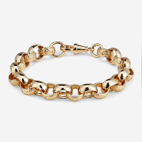 9ct Soild gold belcher bracelet