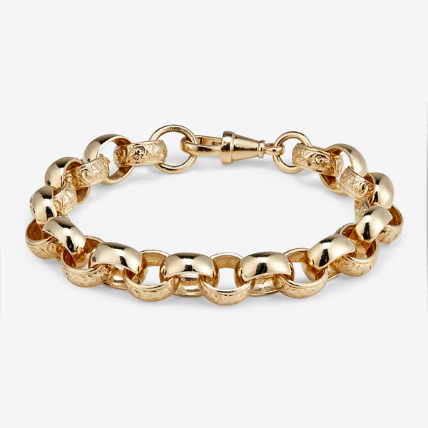 9ct Soild gold belcher bracelet