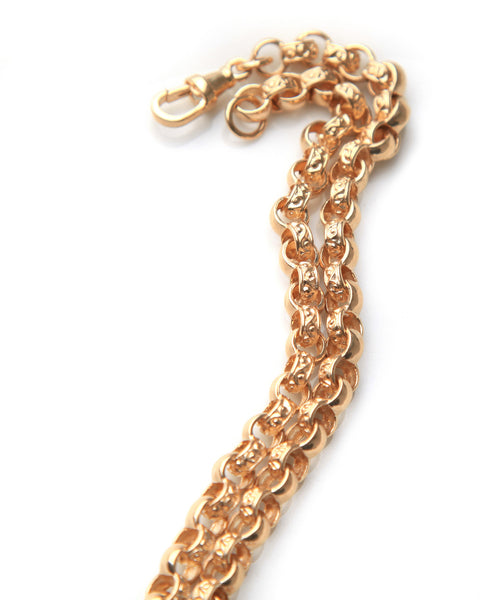 9ct Solid gold belcher necklace